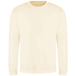 AWDis Just Hoods AWDis Unisex Crew Neck Plain Sweatshirt (280 GSM) / Cream
